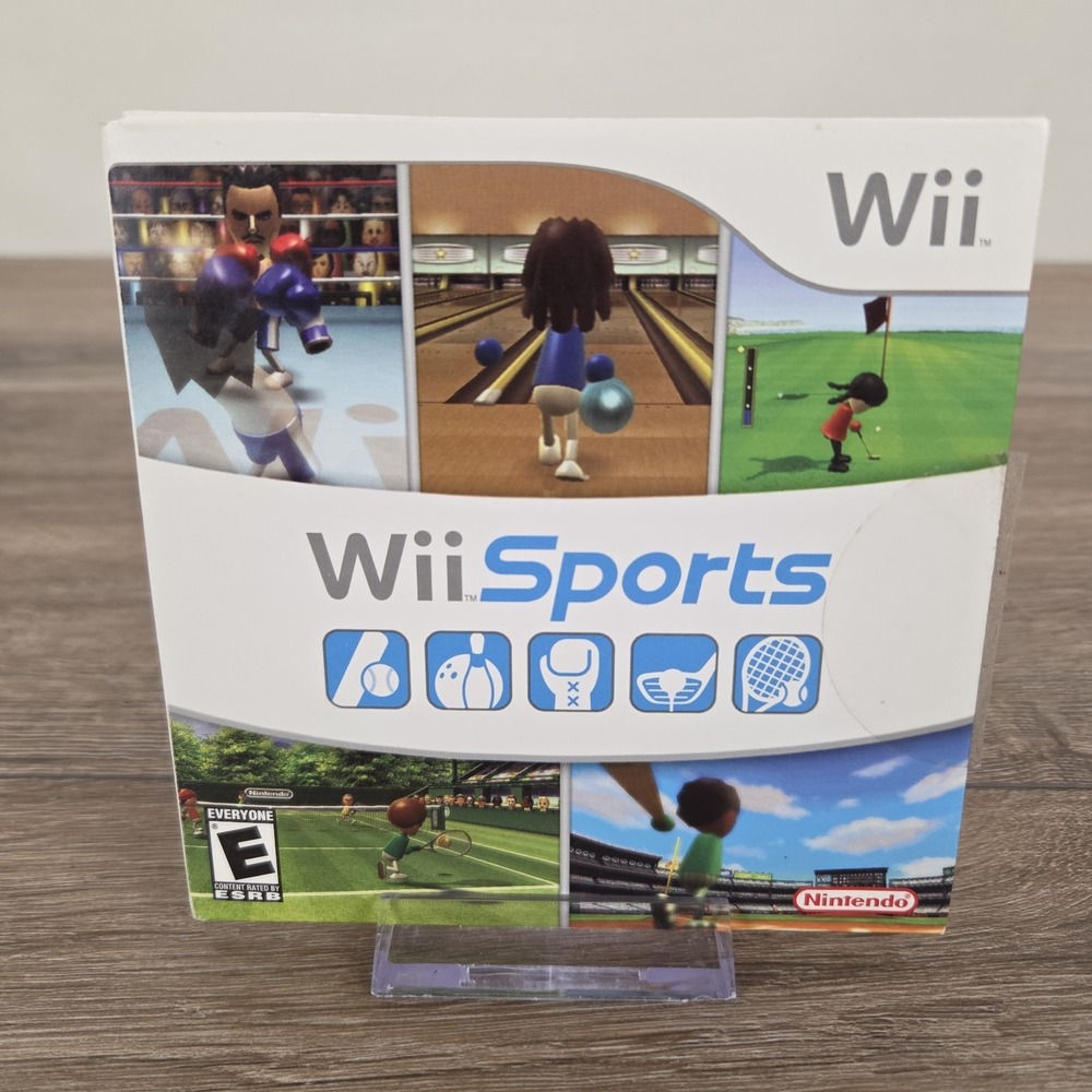 Wii Sports (Nintendo Wii, 2006) CIB w/ Sleeve & Manual Tested Working